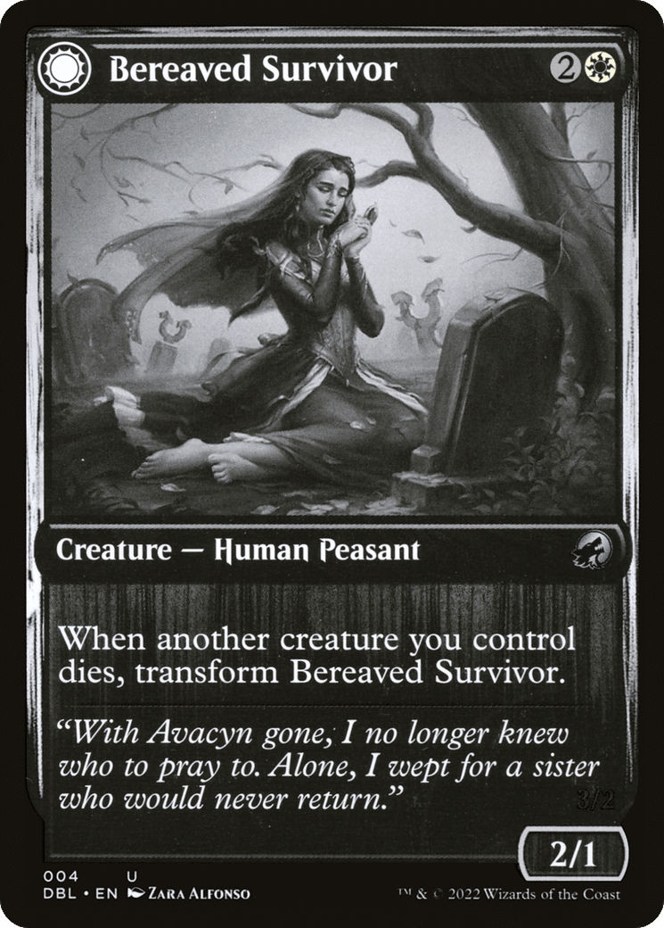 Bereaved Survivor // Dauntless Avenger [Innistrad: Double Feature] Foil