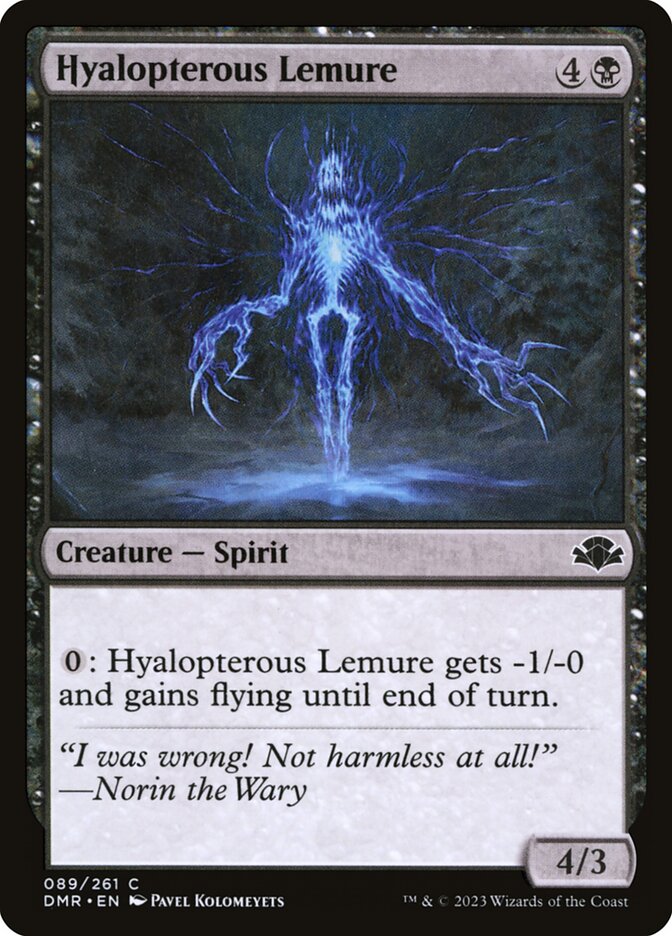 Hyalopterous Lemure 89/261 (Dominaria Remastered)  - Foil