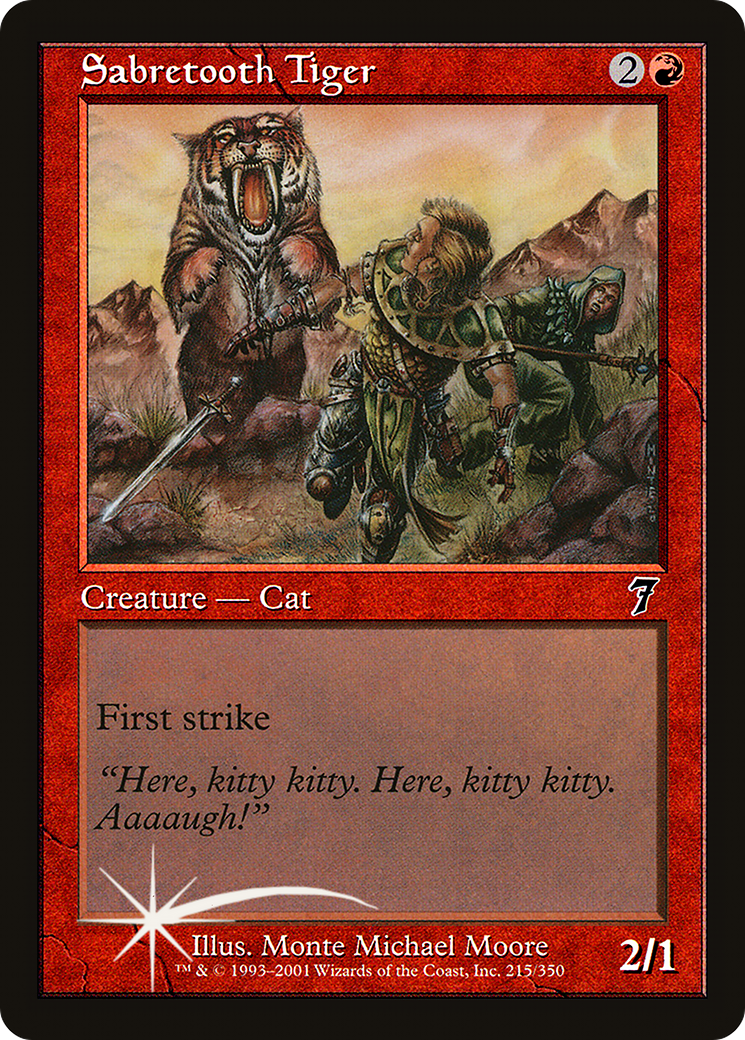 Sabretooth Tiger [Seventh Edition] Foil