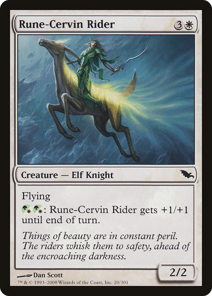 Rune-Cervin Rider [Shadowmoor] Foil