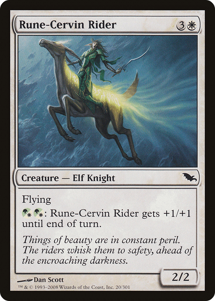Rune-Cervin Rider [Shadowmoor] Foil