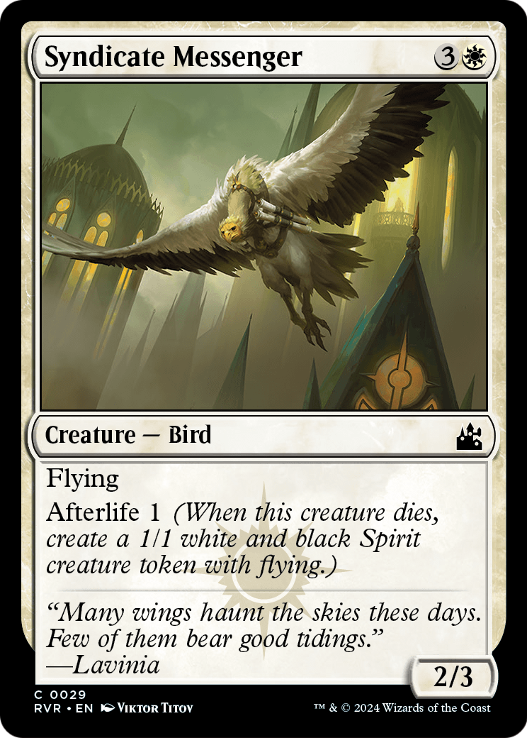 Syndicate Messenger [Ravnica Remastered] Foil