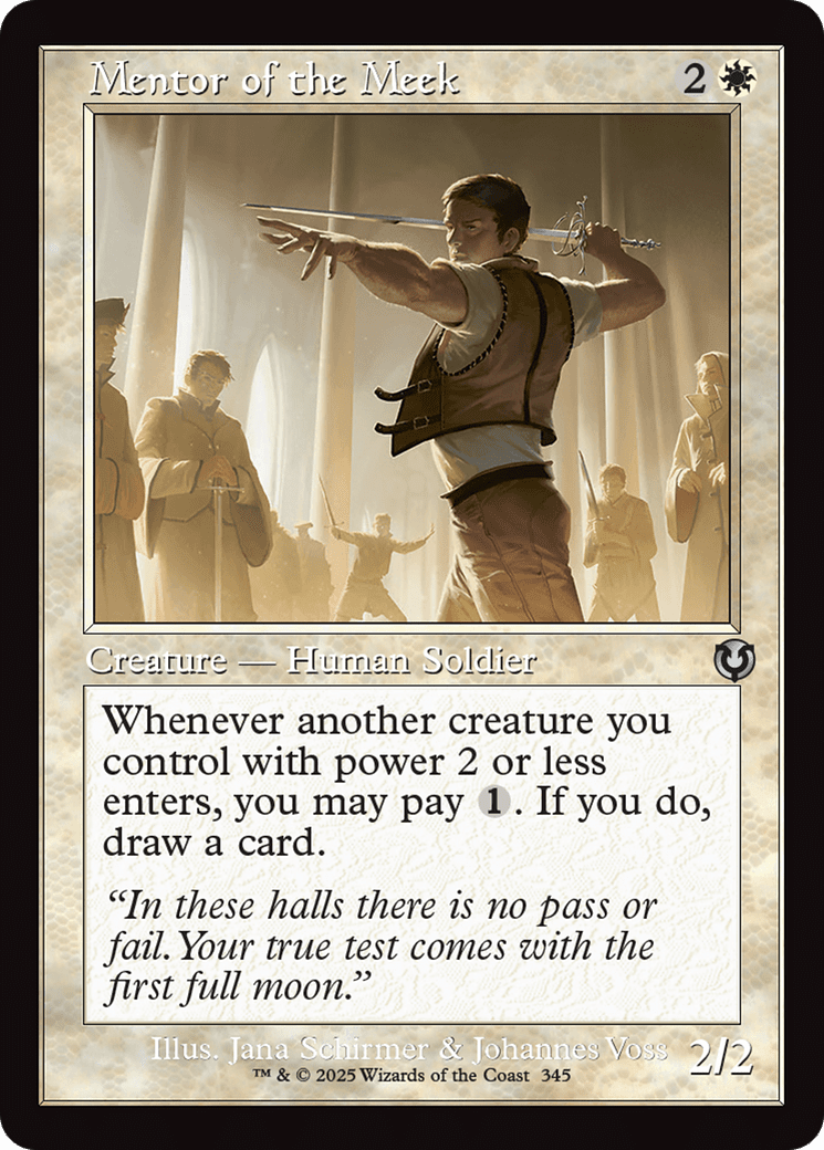 Mentor of the Meek (Retro Frame) (-345) [Innistrad Remastered]  Foil