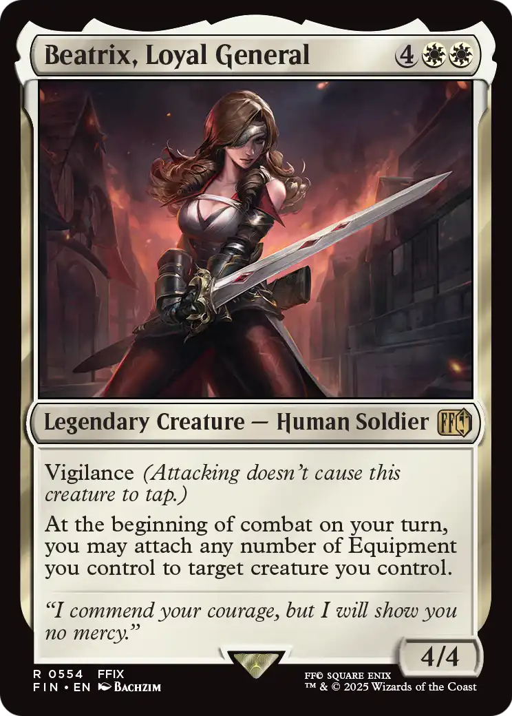 Beatrix, Loyal General (554) [FINAL FANTASY]  Foil