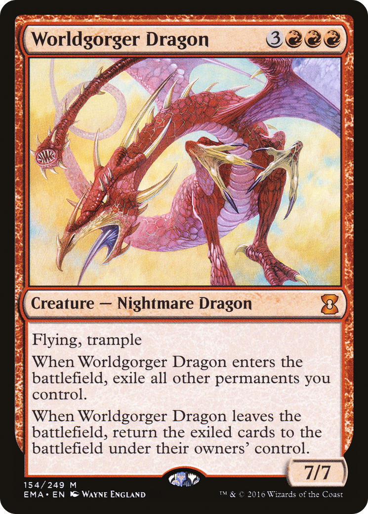 Worldgorger Dragon [Eternal Masters] Foil