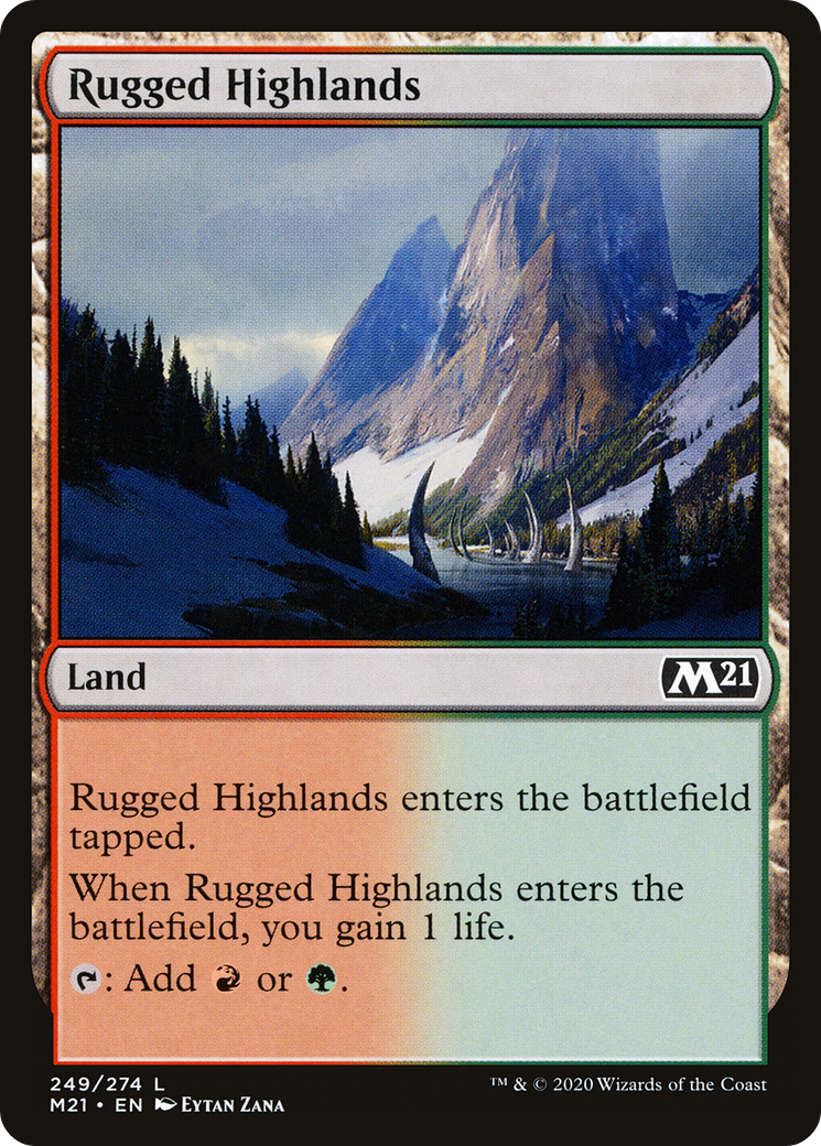 Rugged Highlands [Core Set 2021] Foil