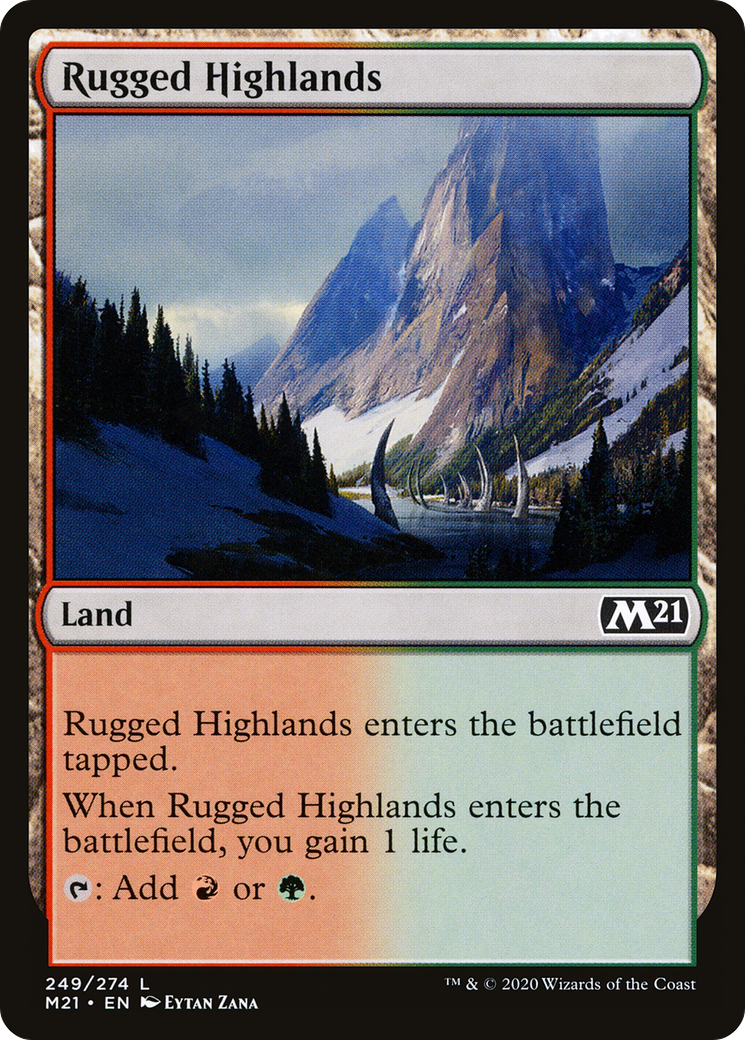 Rugged Highlands [Core Set 2021] Foil