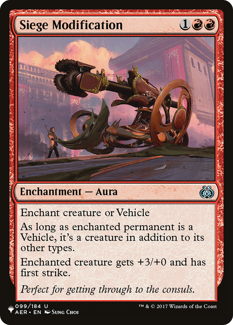 Siege Modification |  (AER-99) [The List]