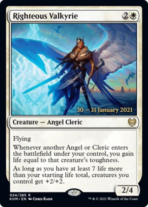 Righteous Valkyrie 24s/1 (Prerelease Cards)  - Foil