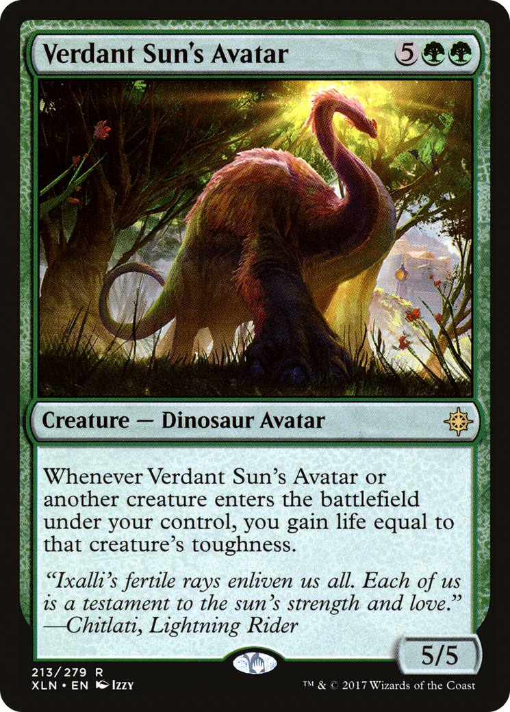Verdant Sun's Avatar [Ixalan] Foil