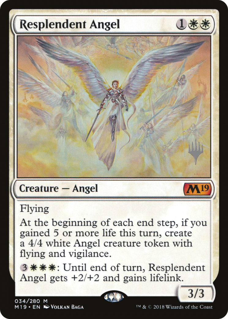 Resplendent Angel (Promo Pack) [Core Set 2019 Promos] Foil
