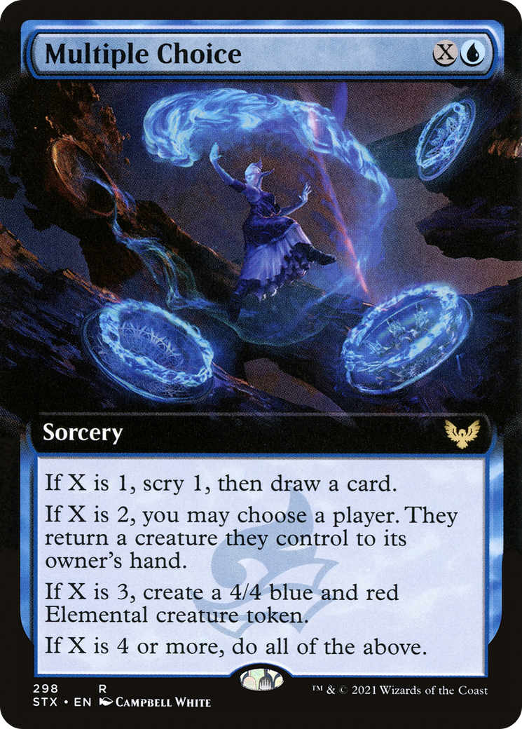 Multiple Choice (Extended Art) [Strixhaven: School of Mages] Foil
