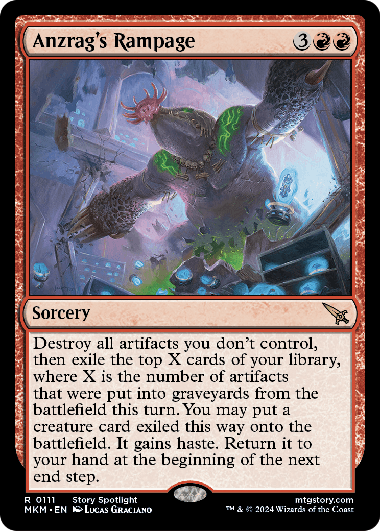 Anzrag's Rampage [Murders at Karlov Manor] Foil