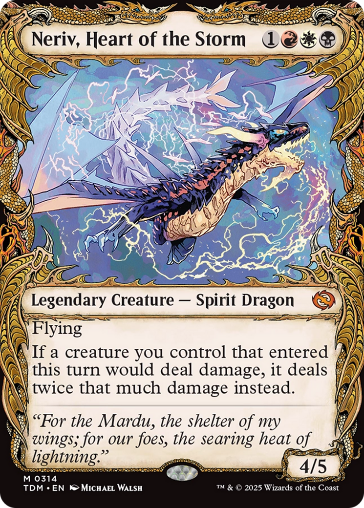 Neriv, Heart of the Storm (Showcase) (314) [Tarkir: Dragonstorm]  Foil