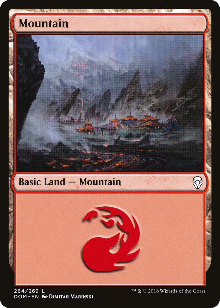 Mountain (264) [Dominaria] Foil