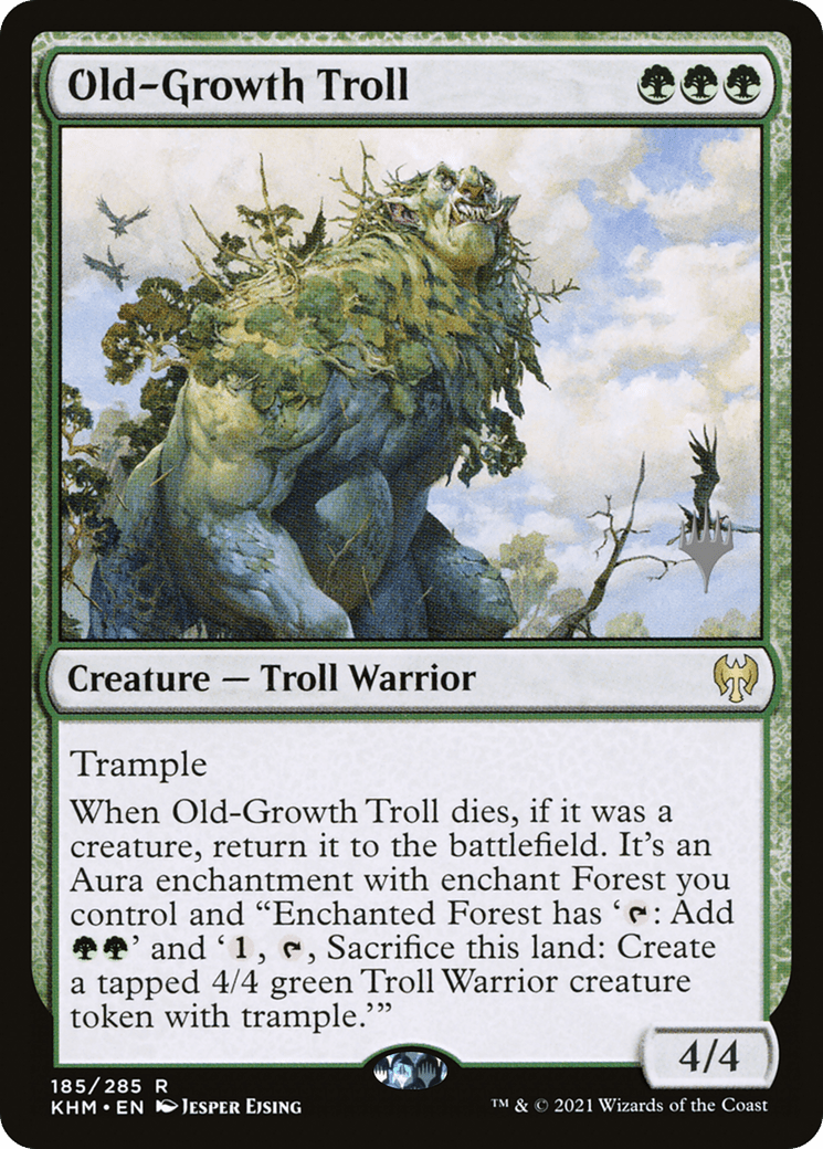 Old-Growth Troll (Promo Pack) [Kaldheim Promos] Foil