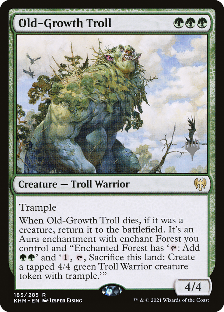 Old-Growth Troll (Promo Pack) [Kaldheim Promos] Foil