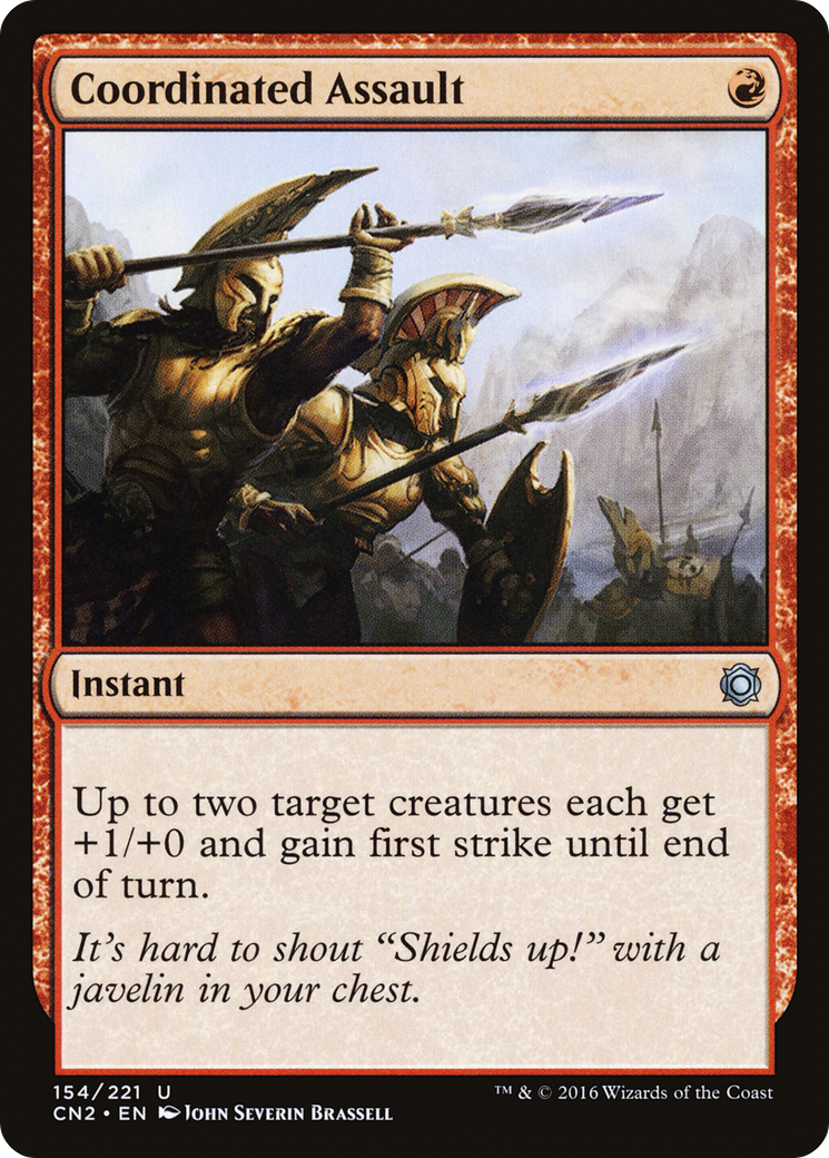 Coordinated Assault [Conspiracy: Take the Crown] Foil
