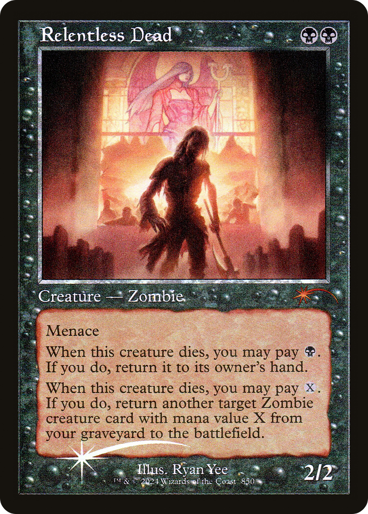 Relentless Dead (Retro Frame) (850) [Secret Lair Drop Series]  Foil