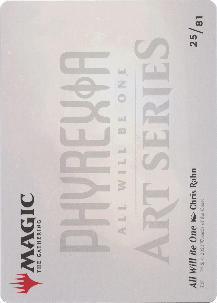 All Will Be One // All Will Be One (AONE-025) - Phyrexia: All Will Be One Art Series (Borderless) Foil