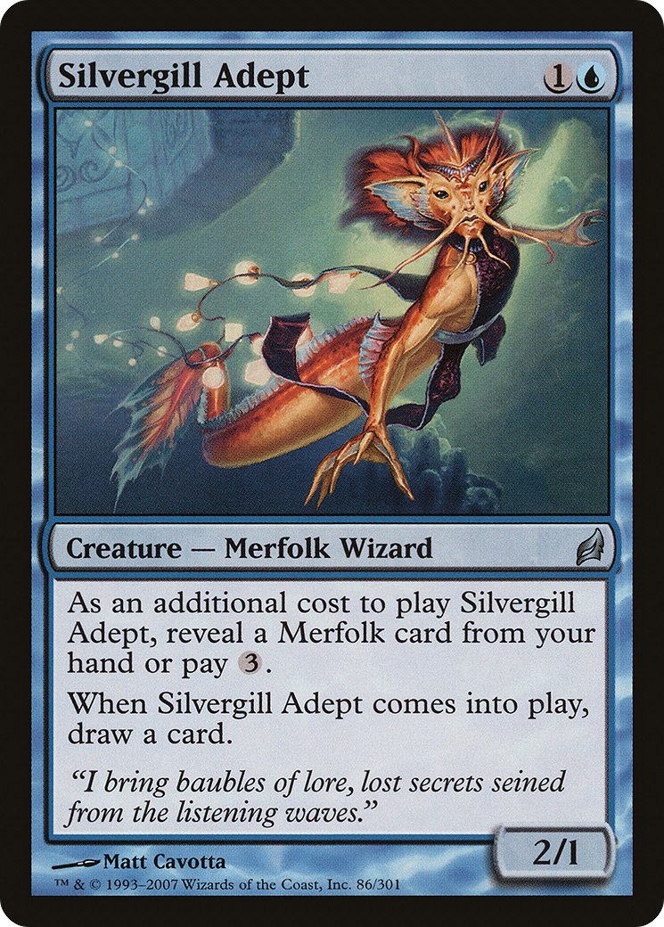 Silvergill Adept [Lorwyn] Foil