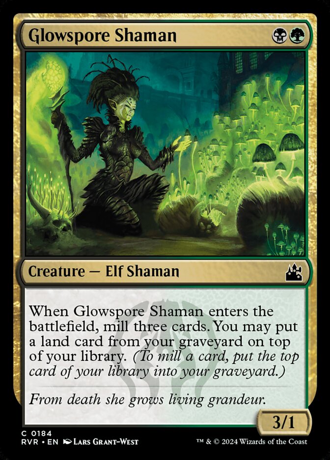 Glowspore Shaman 184/291 (Ravnica Remastered) 