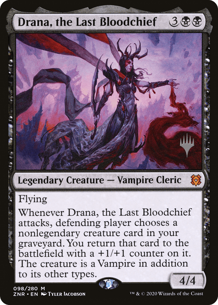 Drana, the Last Bloodchief (Promo Pack) [Zendikar Rising Promos] Foil