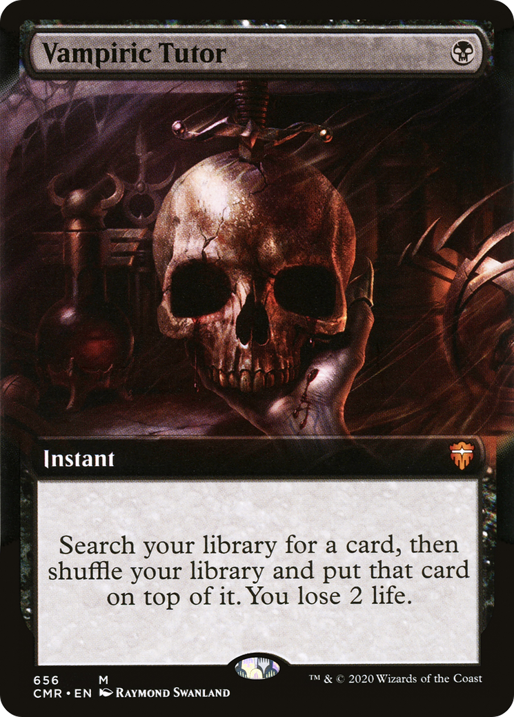 Vampiric Tutor (Extended Art) [Commander Legends] Foil