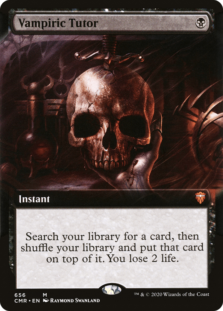 Vampiric Tutor (Extended Art) [Commander Legends] Foil