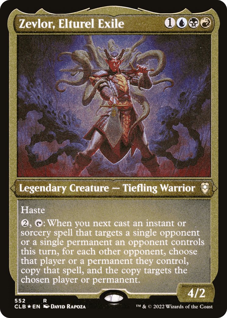 Zevlor, Elturel Exile (Foil Etched) |  Foil (552) [Commander Legends: Battle for Baldur's Gate]
