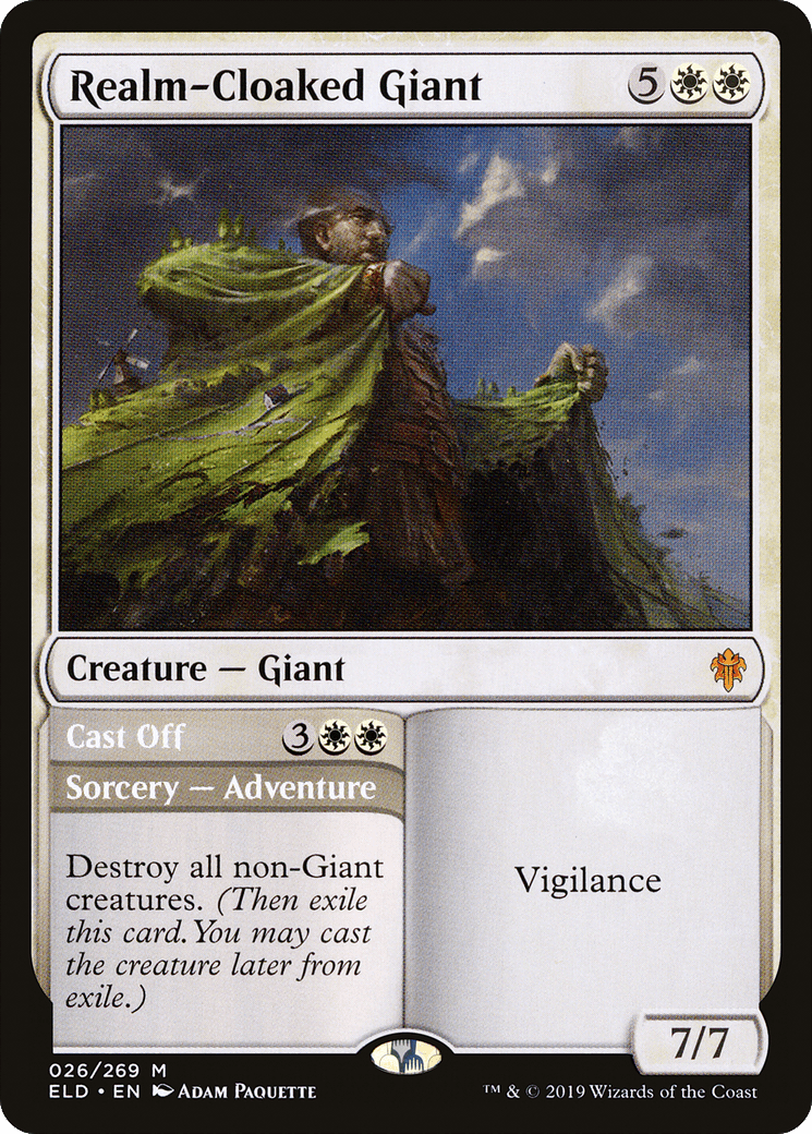Realm-Cloaked Giant // Cast Off [Throne of Eldraine] Foil