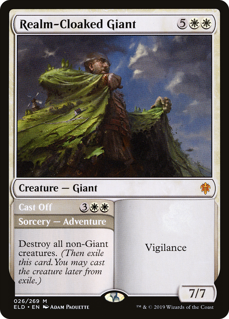 Realm-Cloaked Giant // Cast Off [Throne of Eldraine] Foil