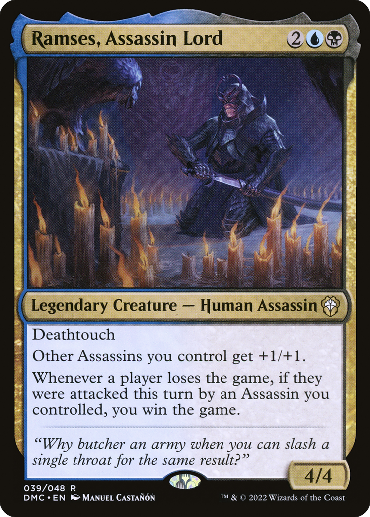 Ramses, Assassin Lord [Dominaria United Commander] Foil
