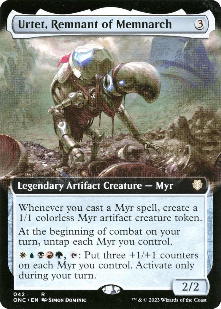 Urtet, Remnant of Memnarch (Extended Art) [Phyrexia: All Will Be One Commander] Foil