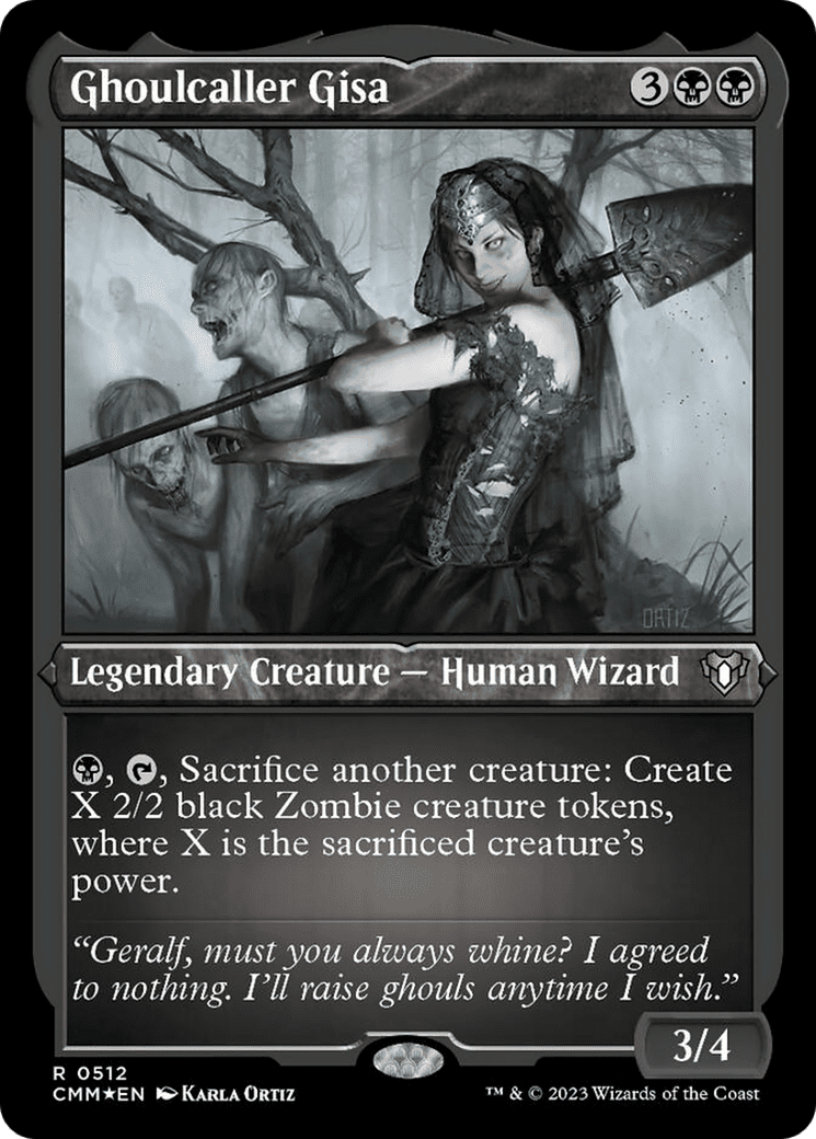 Ghoulcaller Gisa (Foil Etched) [Commander Masters]