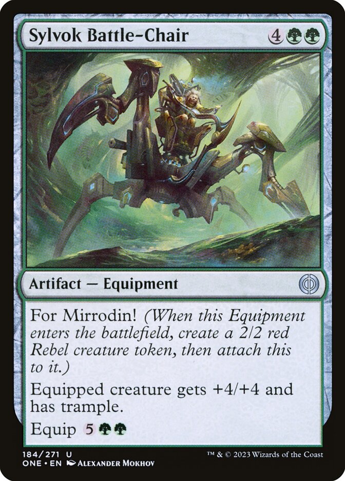Sylvok Battle-Chair 184 (Phyrexia: All Will Be One) 
