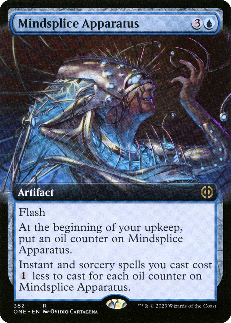 Mindsplice Apparatus (Extended Art) [Phyrexia: All Will Be One] Foil