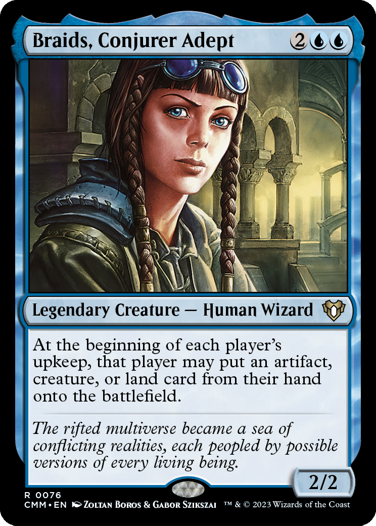 Braids, Conjurer Adept [Commander Masters] Foil
