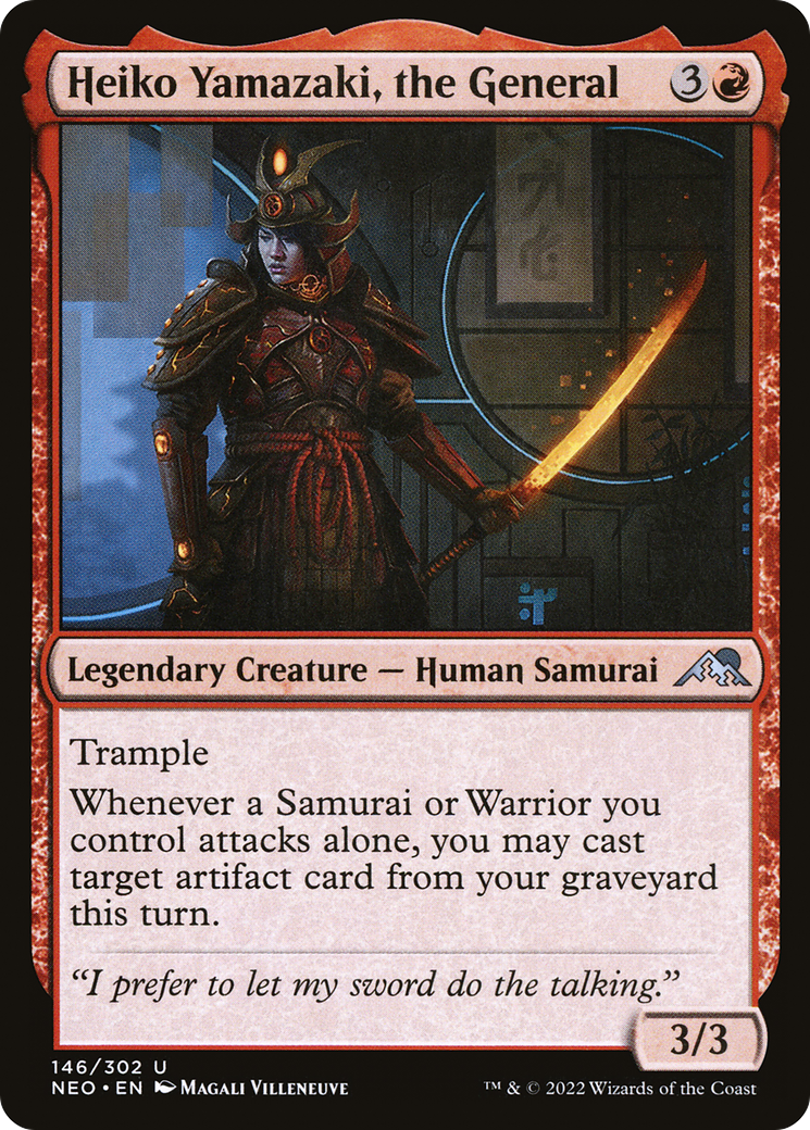 Heiko Yamazaki, the General [Kamigawa: Neon Dynasty] Foil