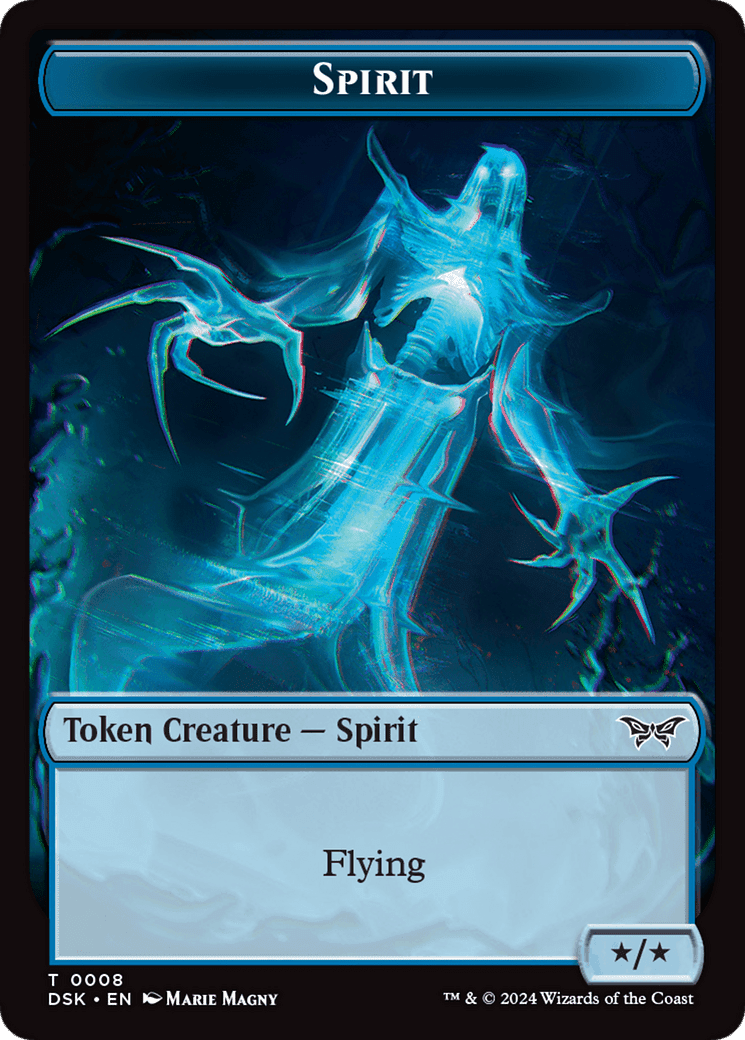Spirit (0008) Token [Duskmourn: House of Horror Tokens] Foil