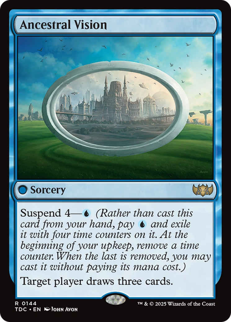 Ancestral Vision (144) [Commander: Tarkir: Dragonstorm]
