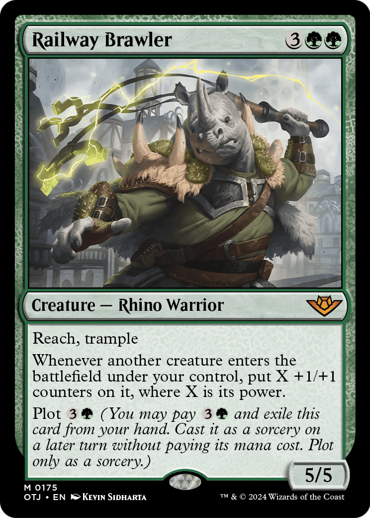 Railway Brawler [Outlaws of Thunder Junction] Foil