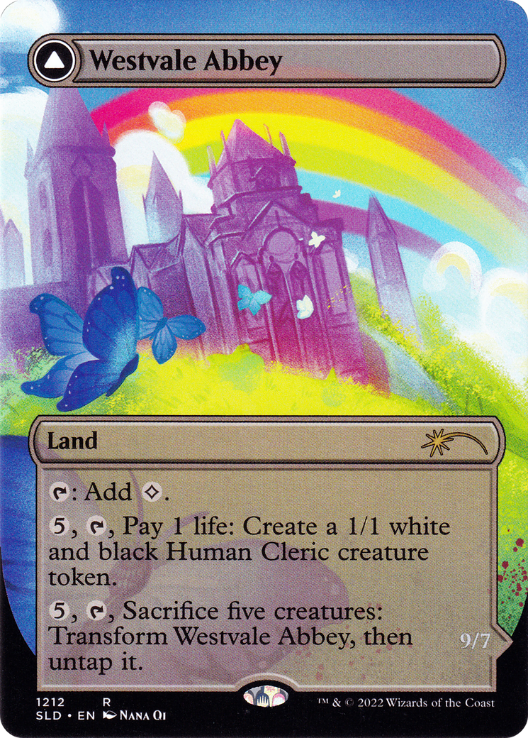 Westvale Abbey // Ormendahl, Profane Prince (Display Commander) (Borderless) [Secret Lair: From Cute to Brute] Foil