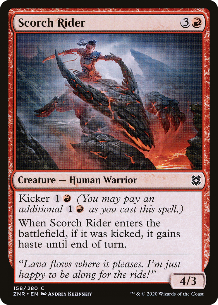 Scorch Rider [Zendikar Rising] Foil