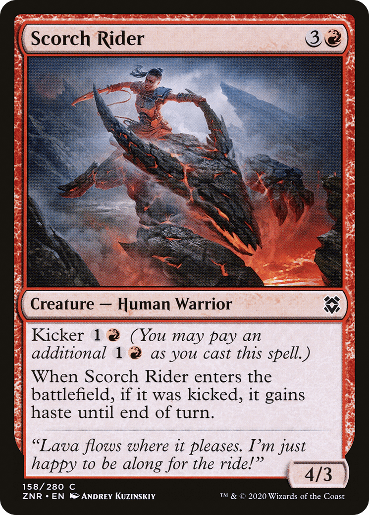 Scorch Rider [Zendikar Rising] Foil