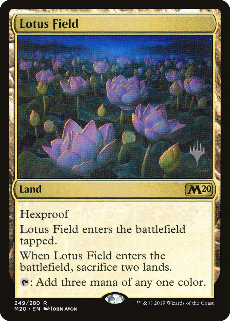 Lotus Field (Promo Pack) [Core Set 2020 Promos] Foil