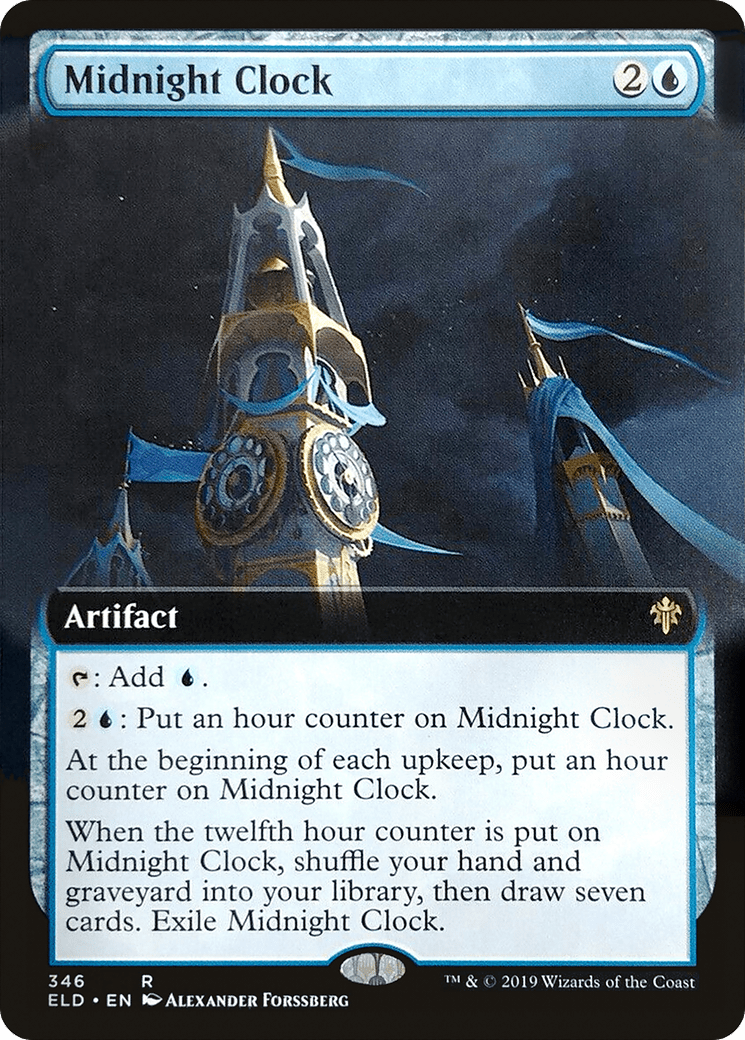 Midnight Clock (Extended Art) [Throne of Eldraine] Foil