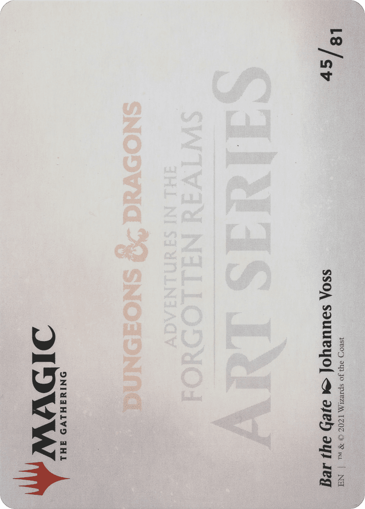 Bar the Gate // Bar the Gate (AAFR-045) - Adventures in the Forgotten Realms Art Series (Borderless)