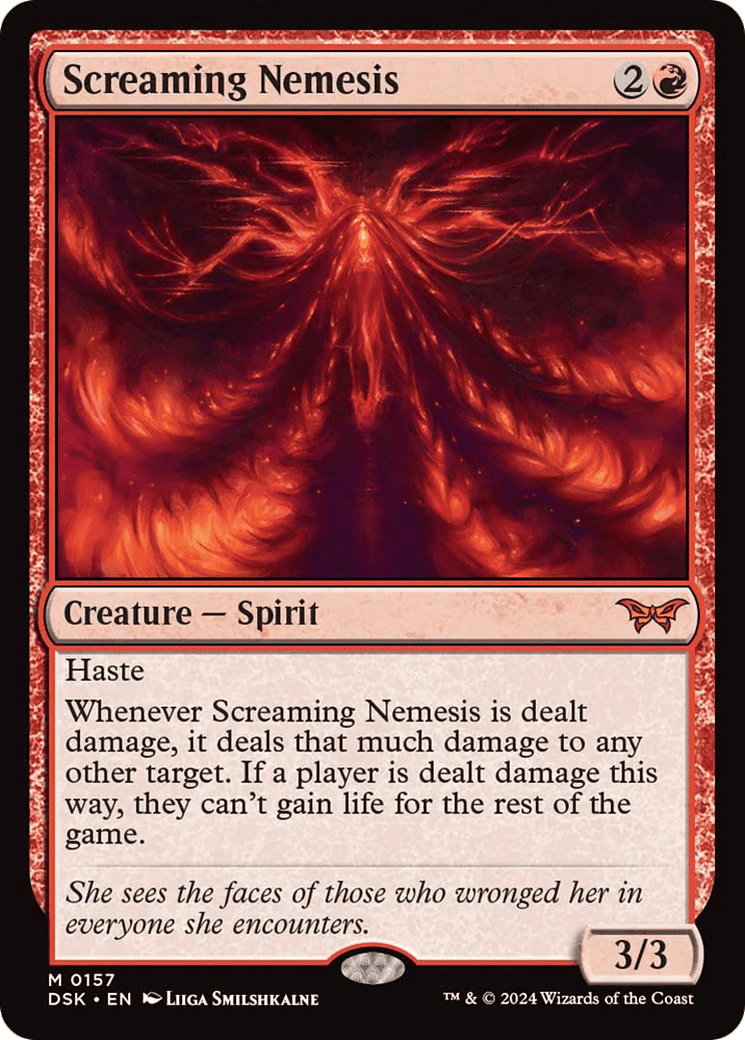 Screaming Nemesis [Duskmourn: House of Horror] Foil
