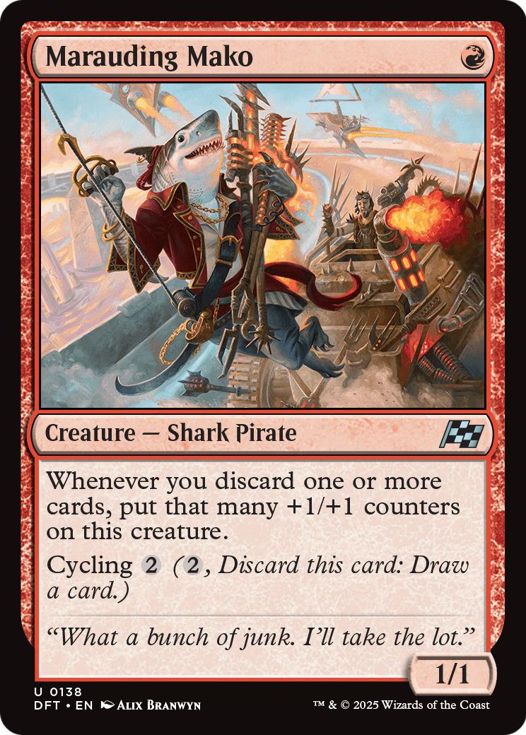 Marauding Mako |  Foil (138) [Aetherdrift]